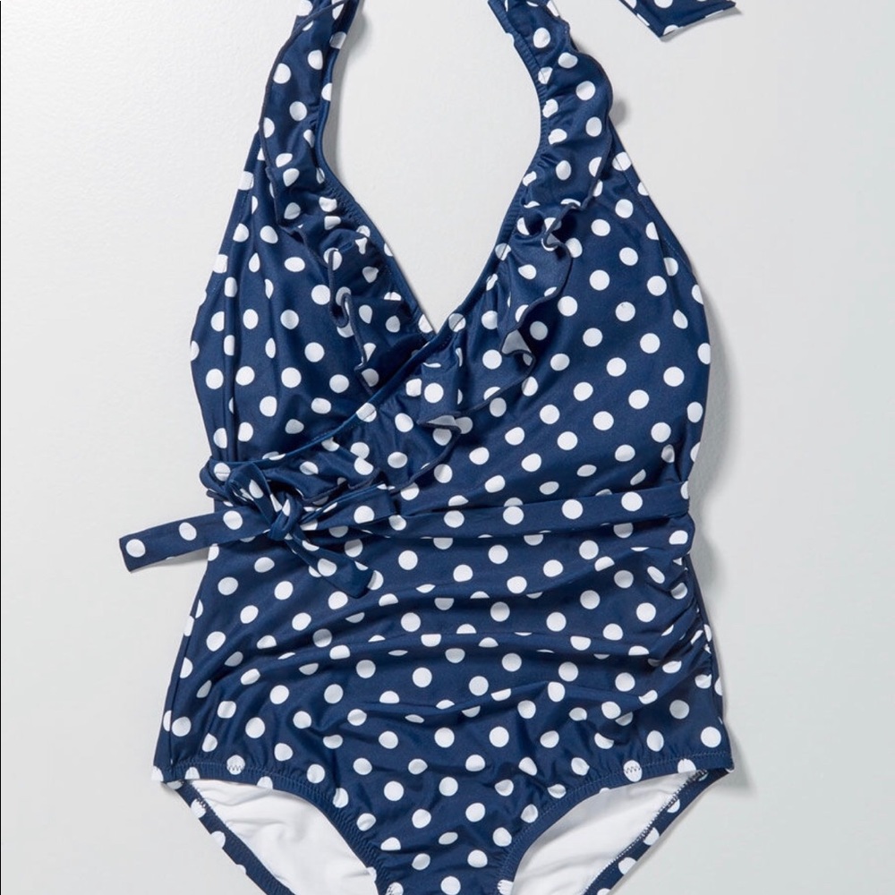 Reese ModCloth Polkadot One Piece Swimsuit NWT XL